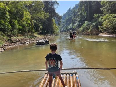 Thailand met kinderen – jungletocht met bamboeraft in Noord-Thailand