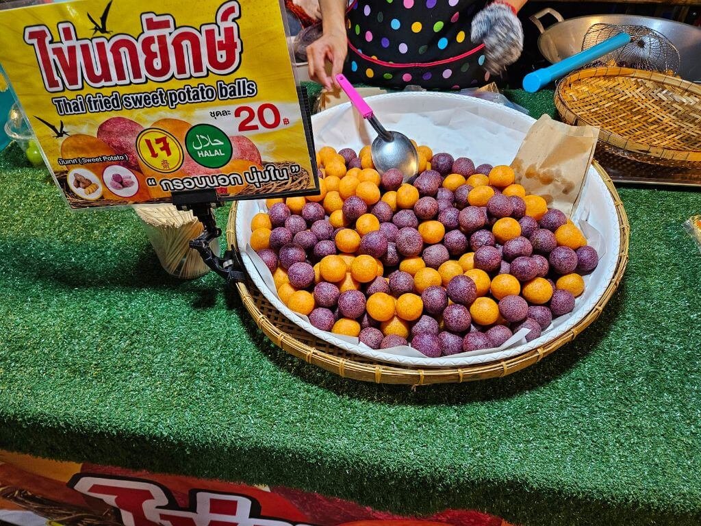 Zoete aardappelballen heel lekker